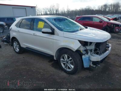 2015 Ford EDGE SEL, white — VIN 2FMTK4J82FBB35857, IAAI