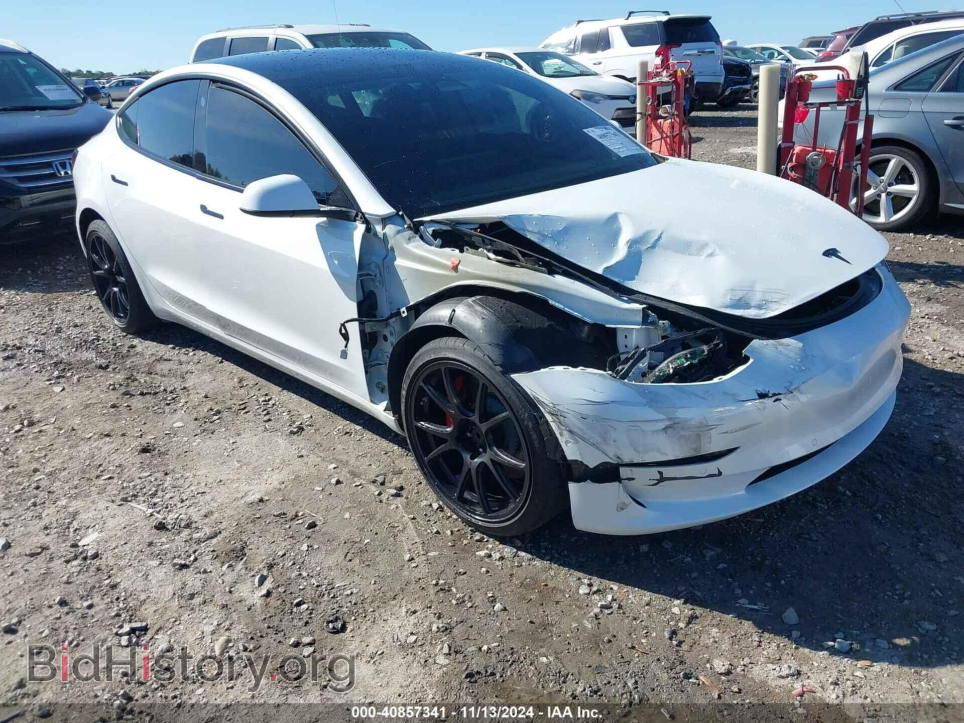 Photo 5YJ3E1EC6NF342892 - TESLA MODEL 3 2022