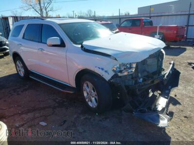 2013 Dodge DURANGO Crew, белый — VIN 1C4RDJDG1DC692055, IAAI