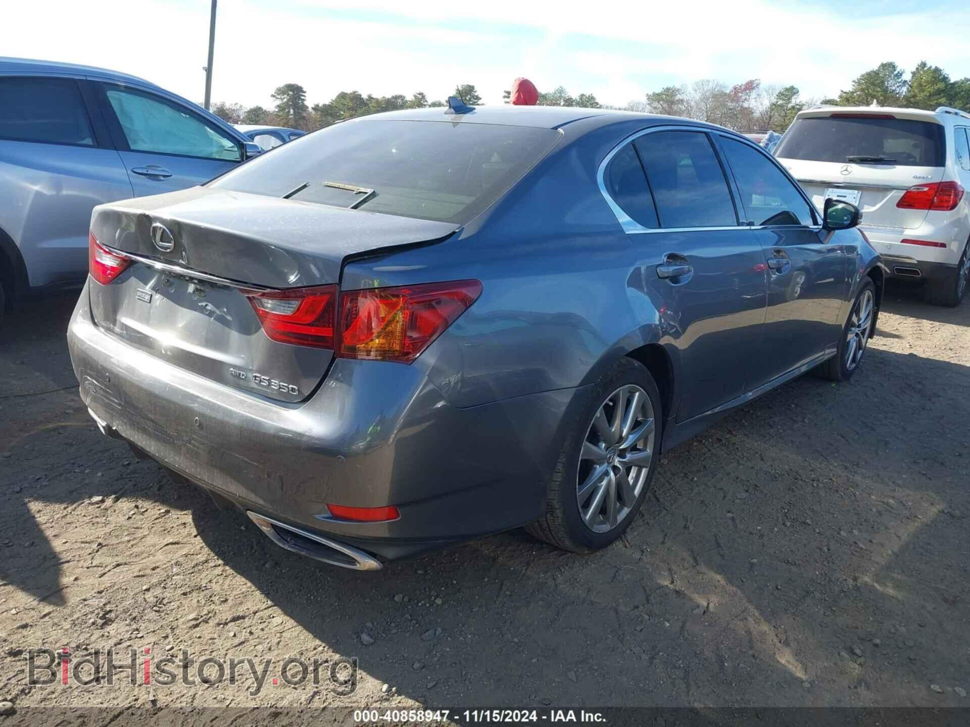 2013 LEXUS GS 350 - VIN: JTHCE1BL2D5004053 - Фото 4
