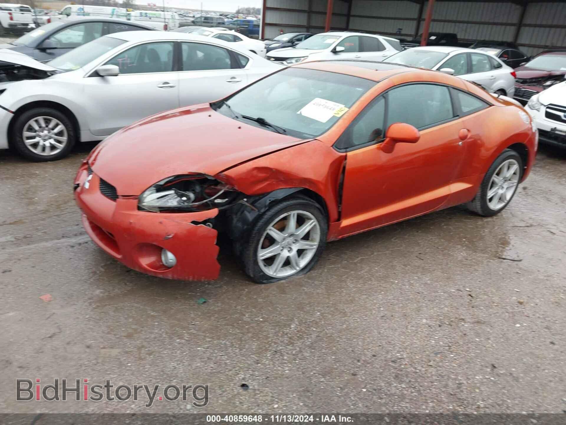 2007 MITSUBISHI ECLIPSE - VIN: 4A3AK34T27E006364 - Фото 2