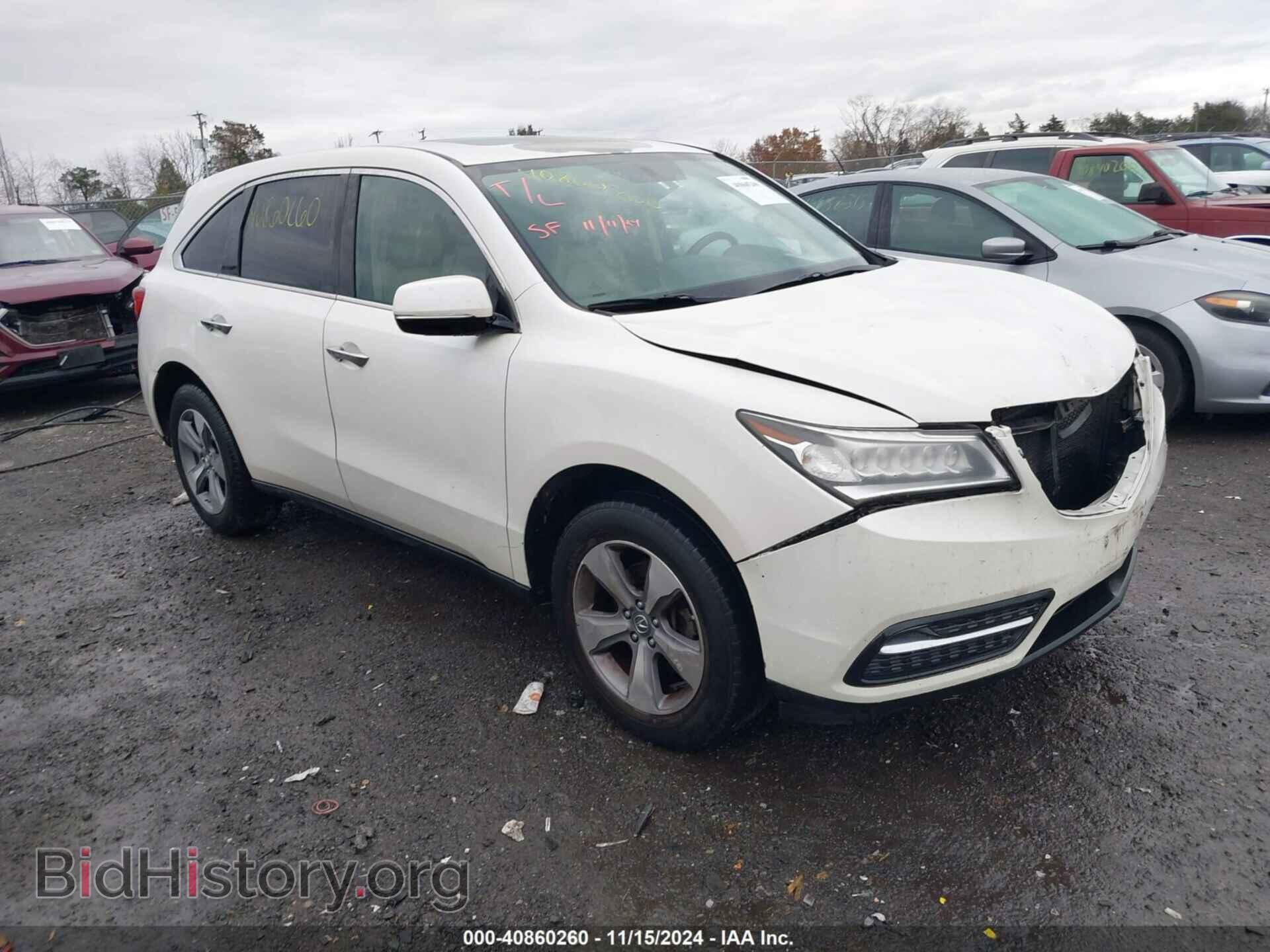 Фотография 5FRYD4H23EB013613 - ACURA MDX 2014