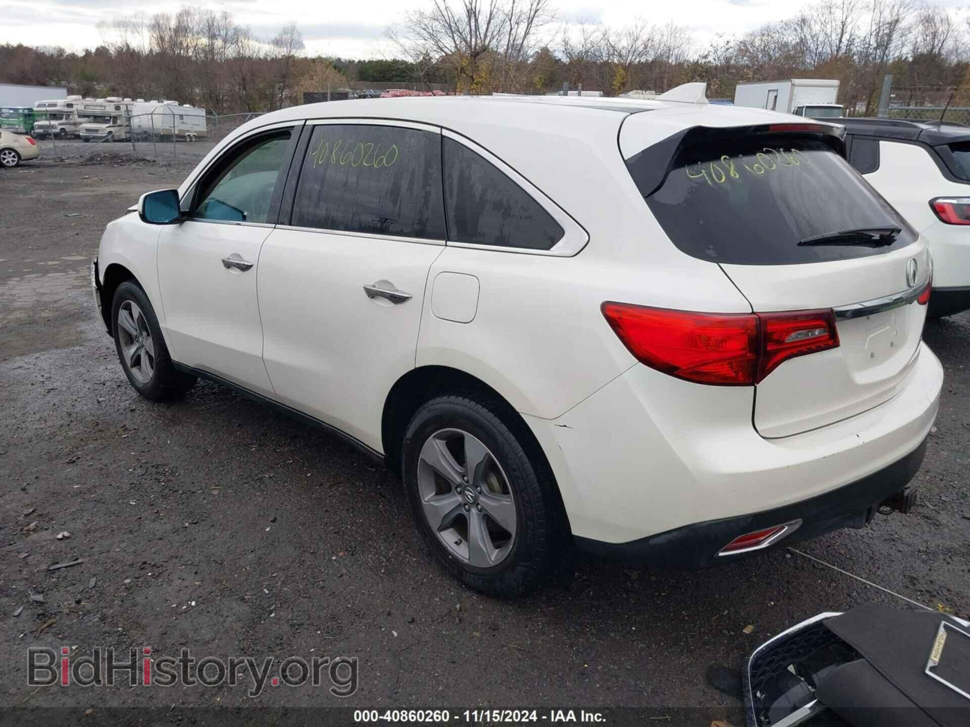 2014 ACURA MDX - VIN: 5FRYD4H23EB013613 - Фото 3