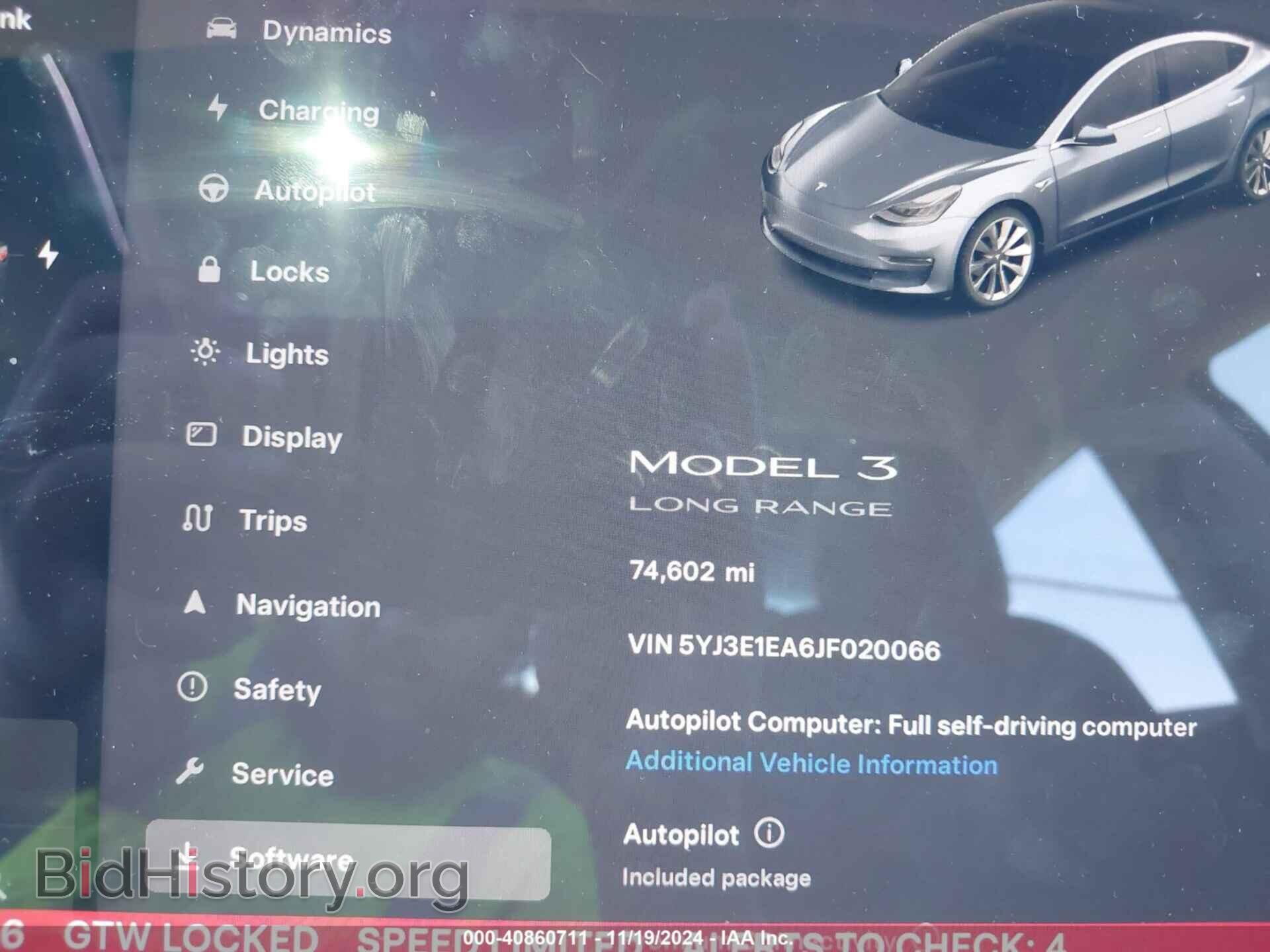 2018 TESLA MODEL 3 - VIN: 5YJ3E1EA6JF020066 - Photo 14