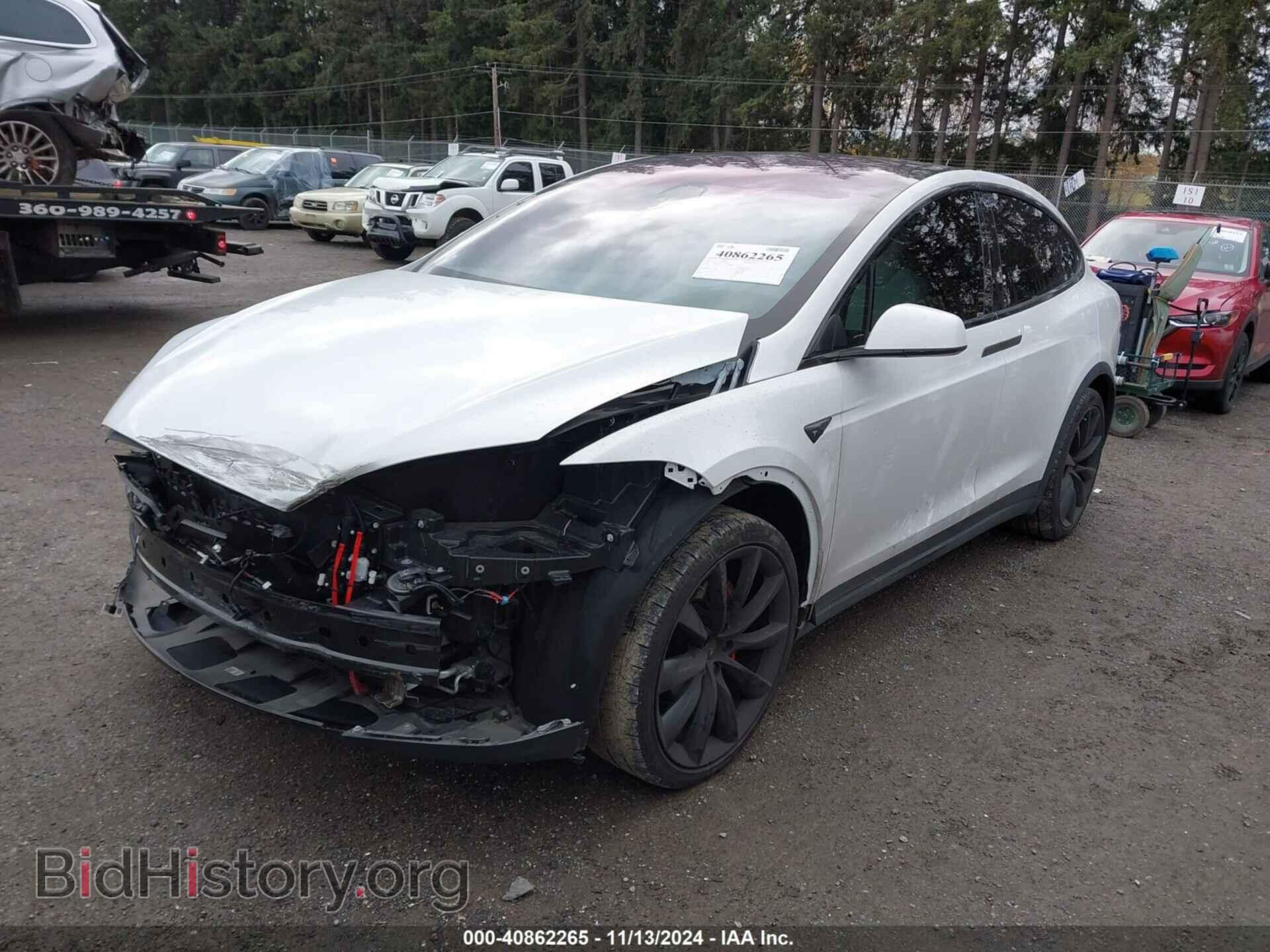 2020 TESLA MODEL X - VIN: 5YJXCBE43LF216850 - Фото 2