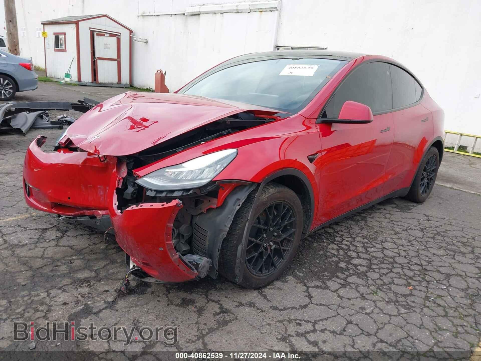 2021 TESLA MODEL Y - VIN: 5YJYGAEE4MF200475 - Фото 2