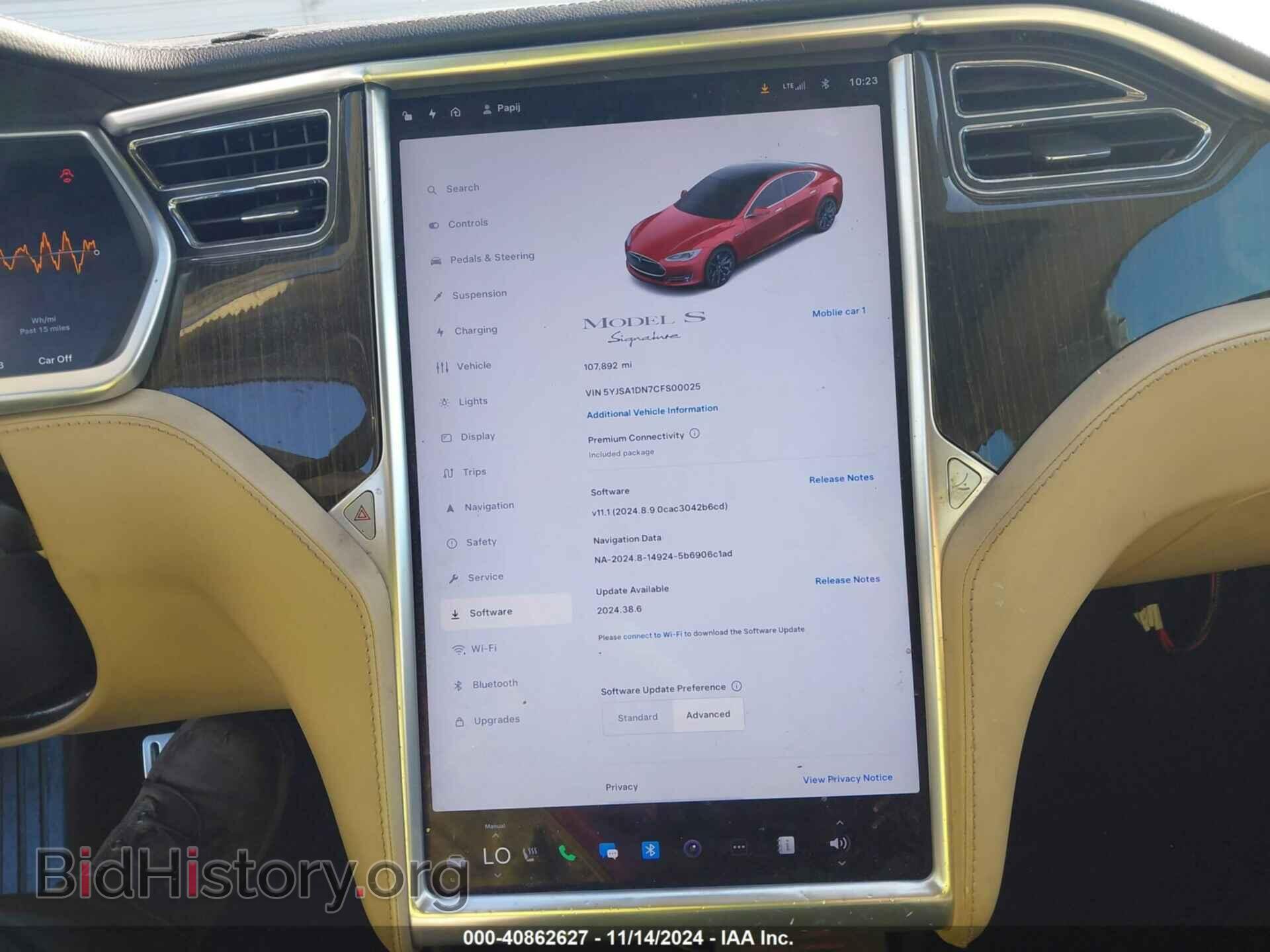 2012 TESLA MODEL S - VIN: 5YJSA1DN7CFS00025 - Фото 18