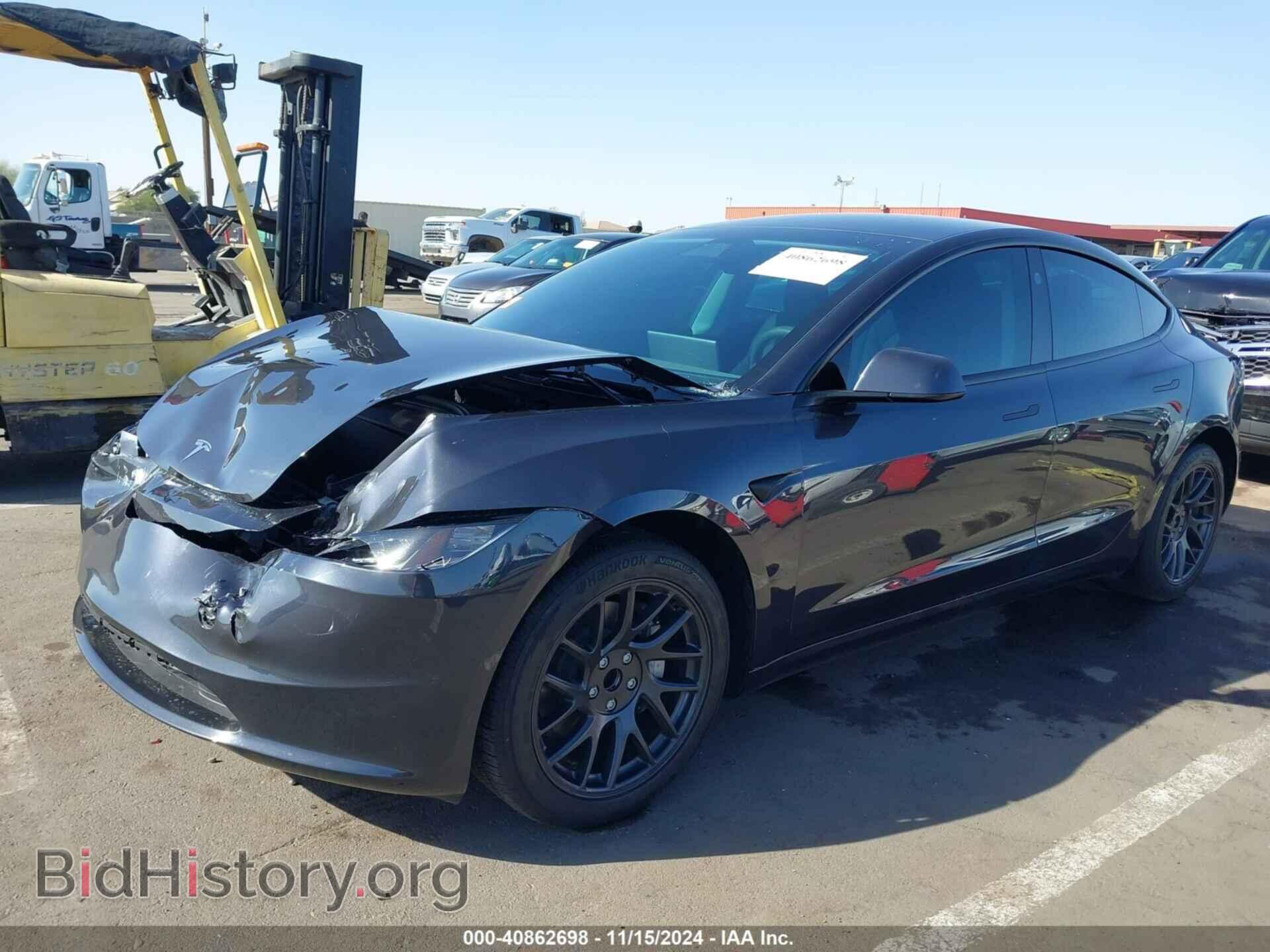 2024 TESLA MODEL 3 - VIN: 5YJ3E1EA6RF727891 - Фото 2