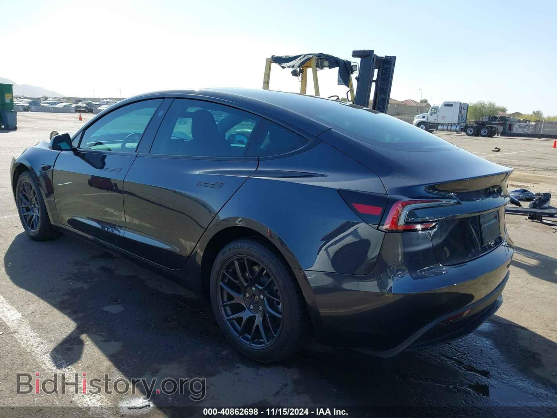 2024 TESLA MODEL 3 - VIN: 5YJ3E1EA6RF727891 - Фото 3