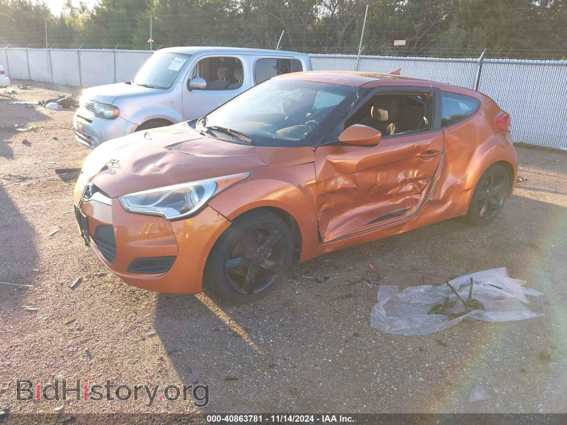 2012 HYUNDAI VELOSTER - VIN: KMHTC6AD7CU045521 - Фото 2