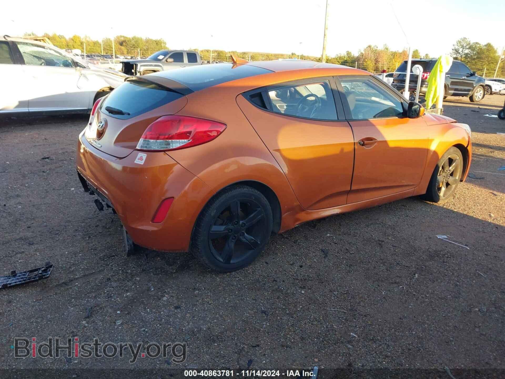 2012 HYUNDAI VELOSTER - VIN: KMHTC6AD7CU045521 - Фото 4