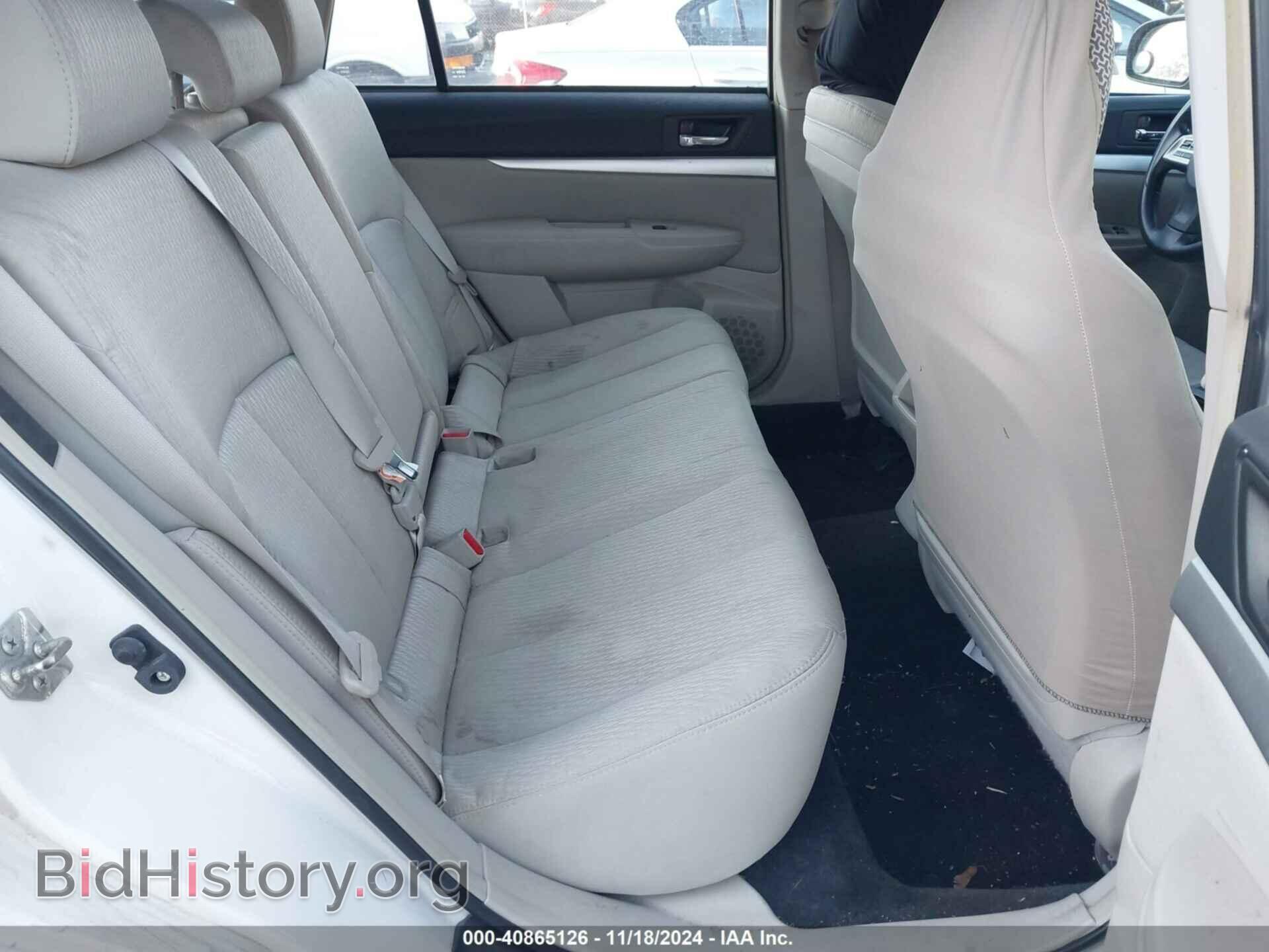 2012 SUBARU OUTBACK - VIN: 4S4BRBAC0C3282738 - Фото 8