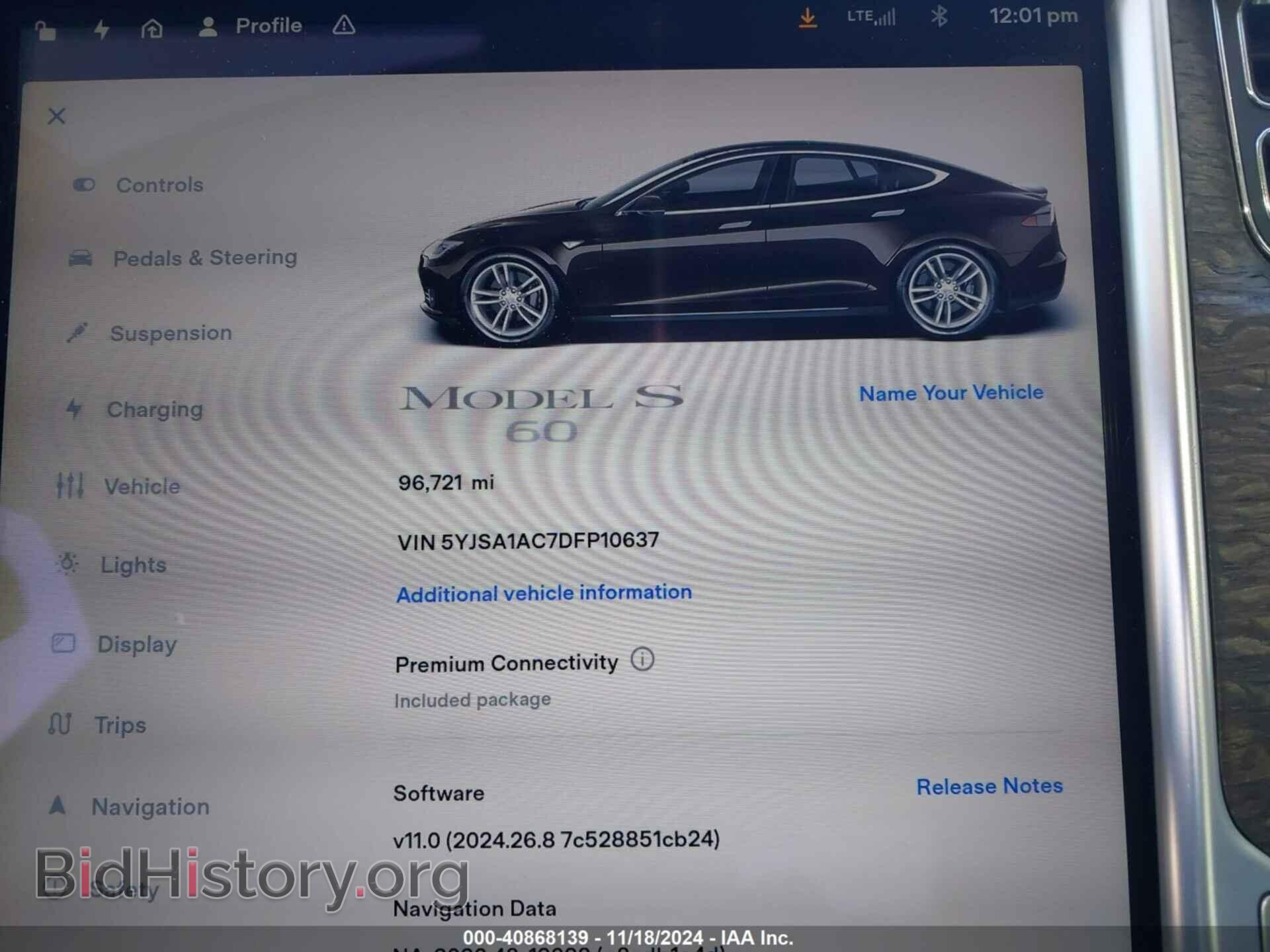 2013 TESLA MODEL S - VIN: 5YJSA1AC7DFP10637 - Photo 7