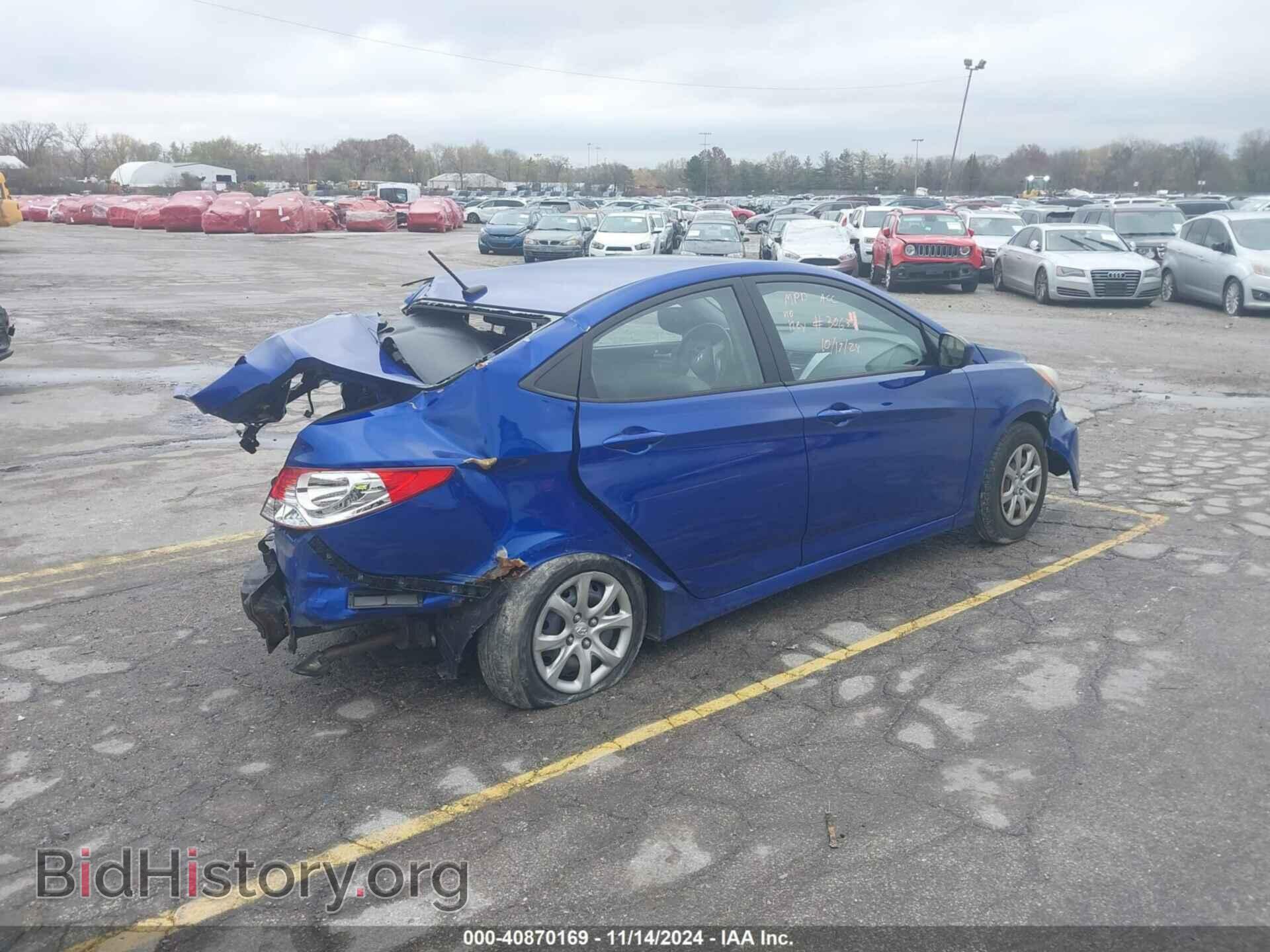 2013 HYUNDAI ACCENT - VIN: KMHCT4AE1DU553790 - Фото 4