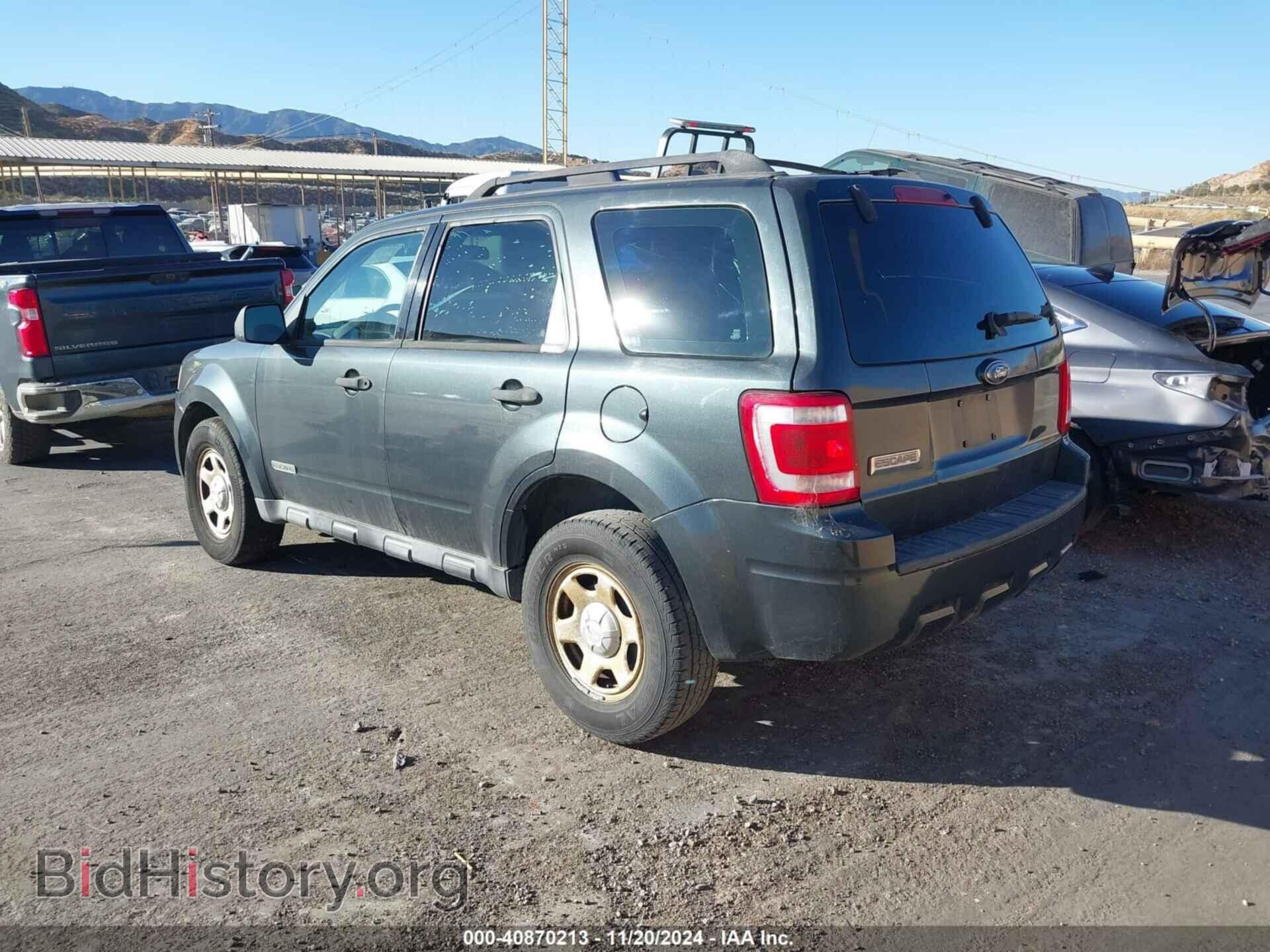 2008 FORD ESCAPE - VIN: 1FMCU02Z78KB93725 - Фото 3