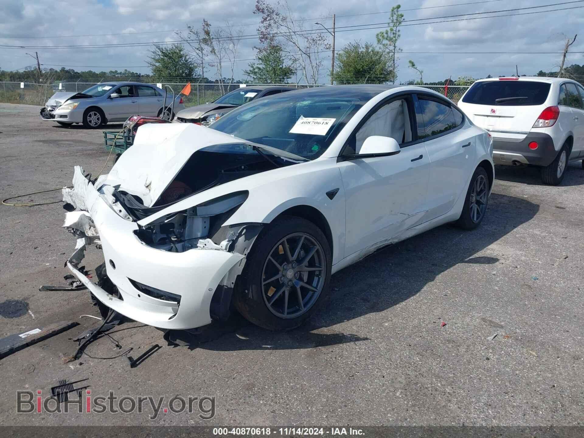 2021 TESLA MODEL 3 - VIN: 5YJ3E1EA0MF907974 - Фото 2