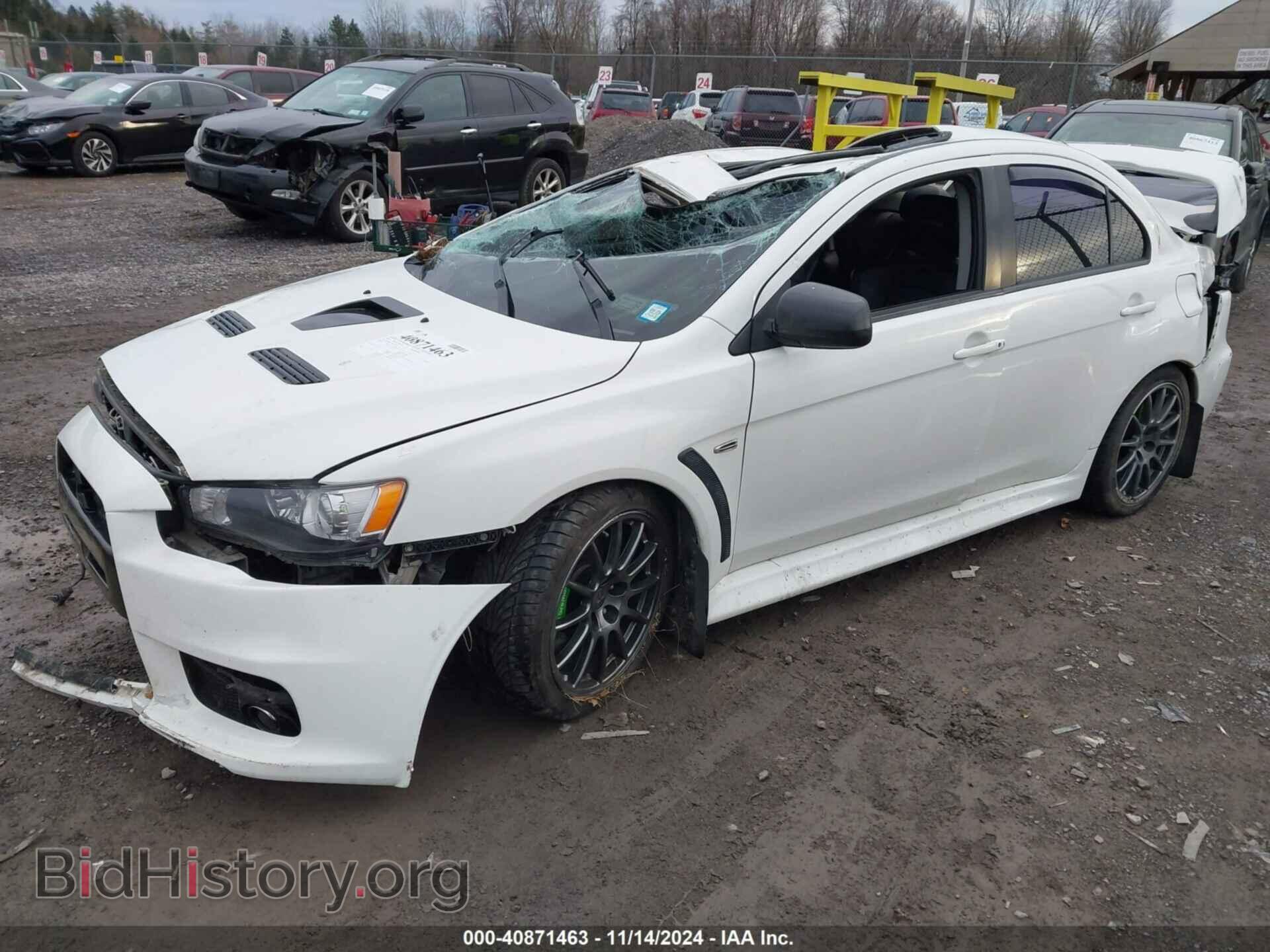 2014 MITSUBISHI LANCER EVOLUTION - VIN: JA32W8FV5EU012572 - Фото 2