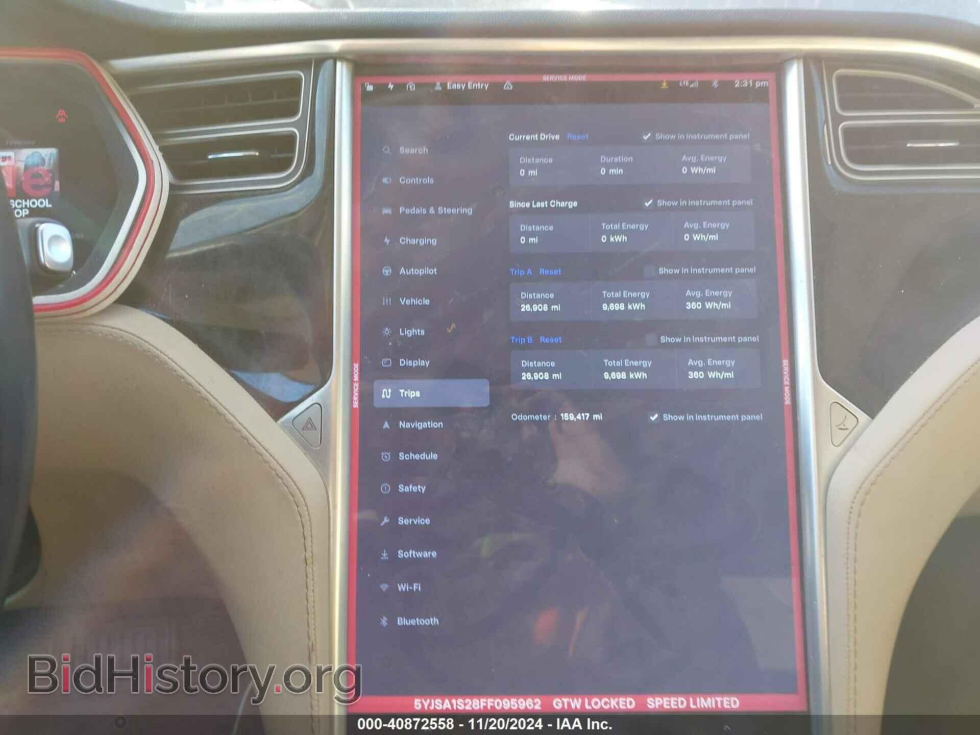 2015 TESLA MODEL S - VIN: 5YJSA1S28FF095962 - Photo 7