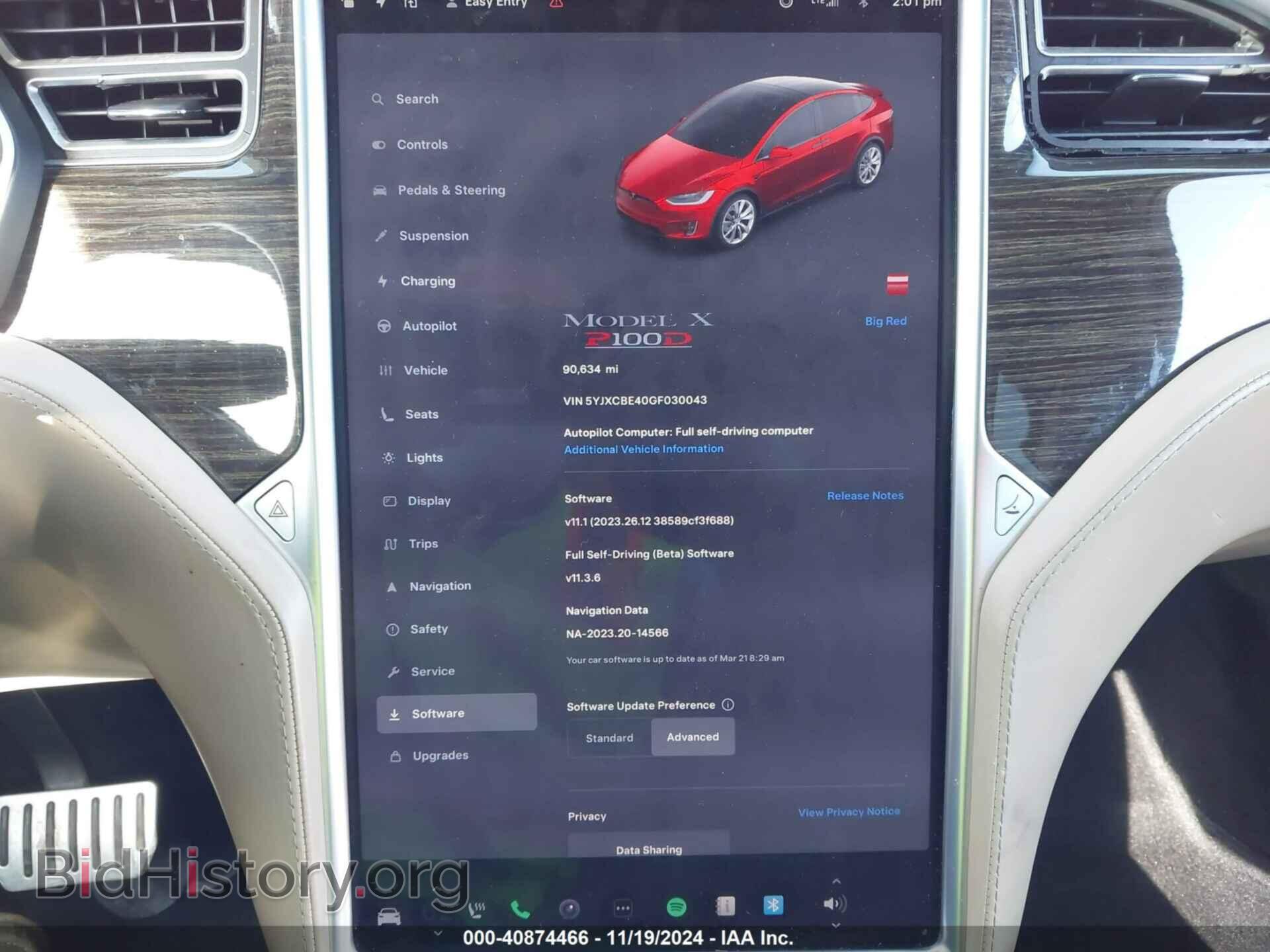 2016 TESLA MODEL X - VIN: 5YJXCBE40GF030043 - Photo 7