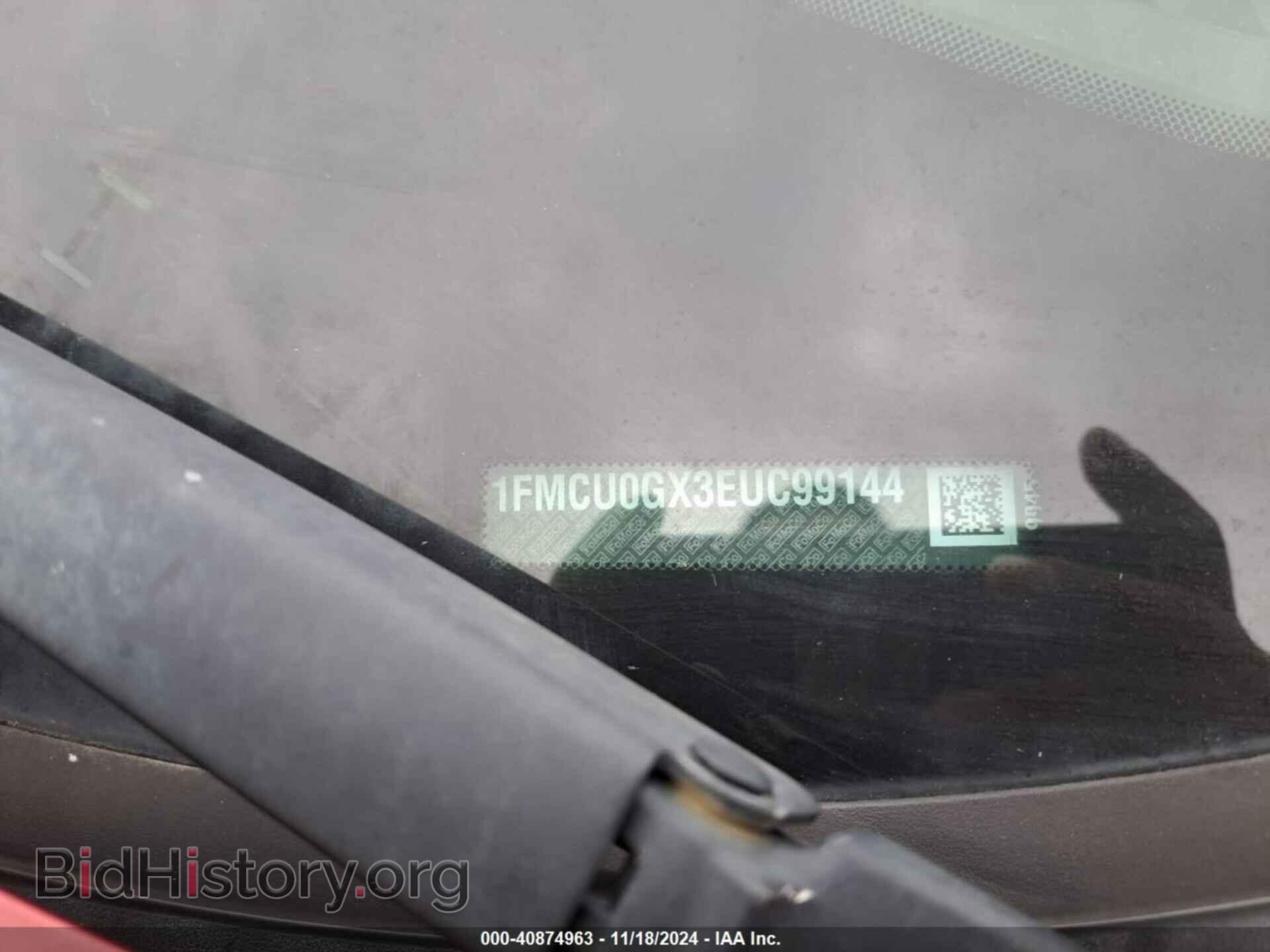 2014 FORD ESCAPE - VIN: 1FMCU0GX3EUC99144 - Фото 9