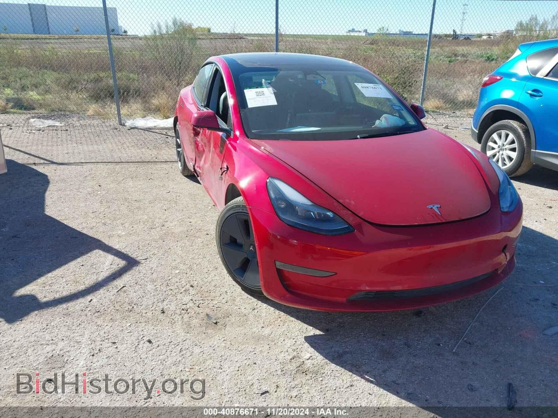Photo 5YJ3E1EA9NF311179 - TESLA MODEL 3 2022