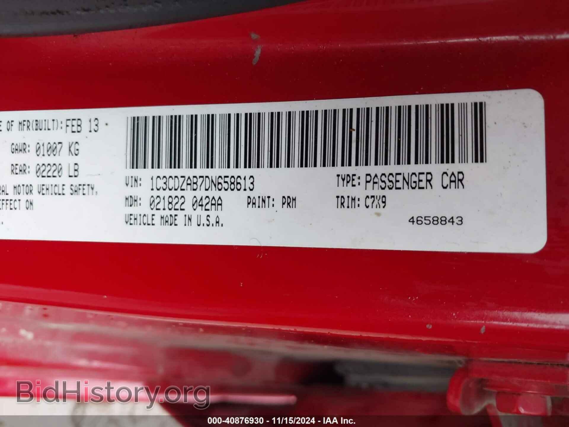 2013 DODGE AVENGER - VIN: 1C3CDZAB7DN658613 - Photo 9