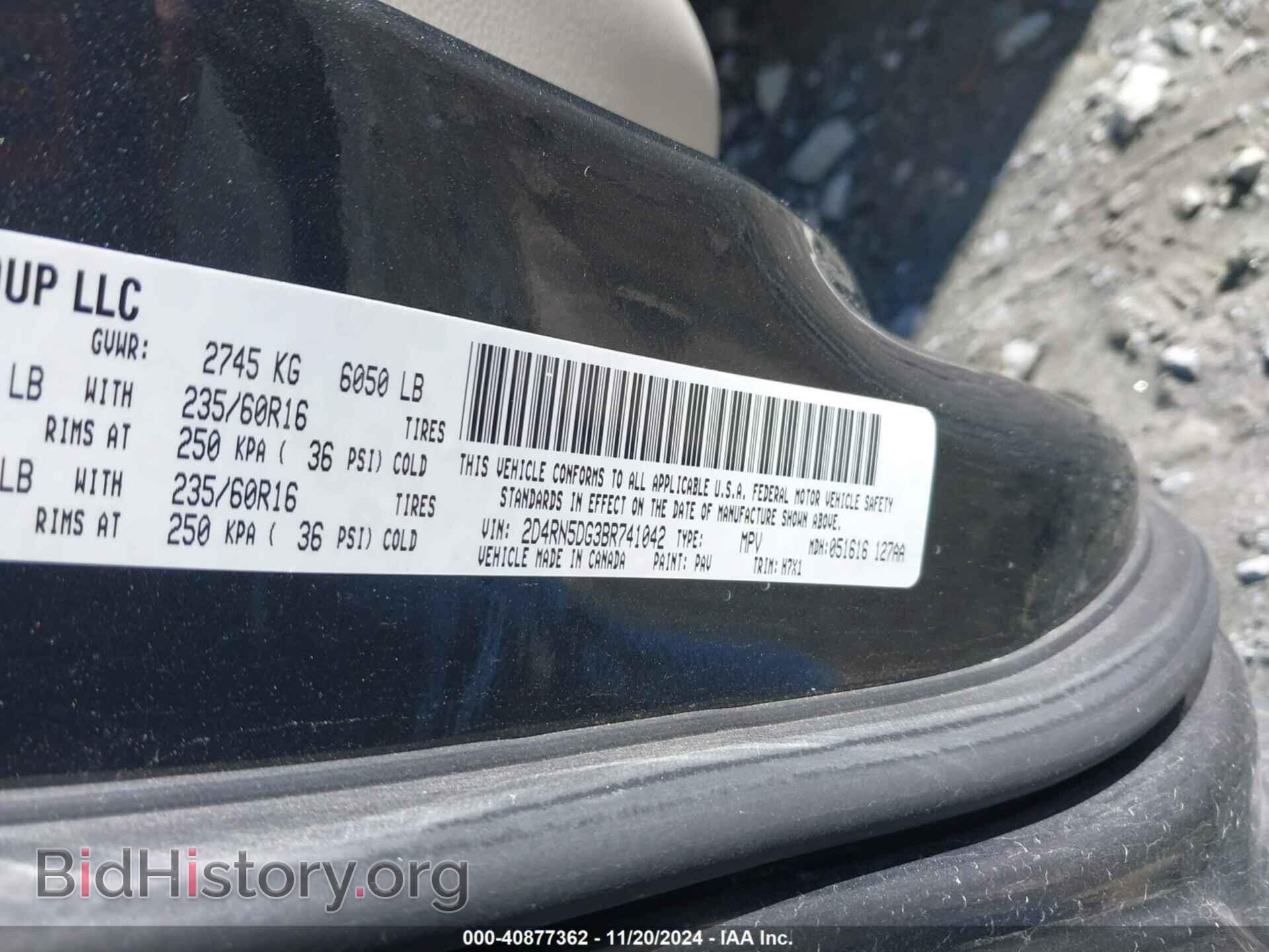 2011 DODGE GRAND CARAVAN - VIN: 2D4RN5DG3BR741042 - Фото 9