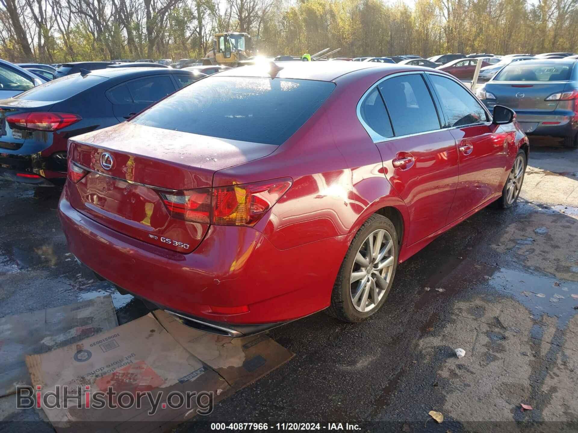2013 LEXUS GS 350 - VIN: JTHCE1BL3D5001663 - Фото 4