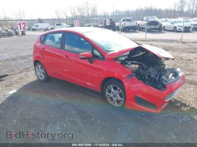 2014 Ford FIESTA SE, red — VIN 3FADP4EJ2EM221258, IAAI