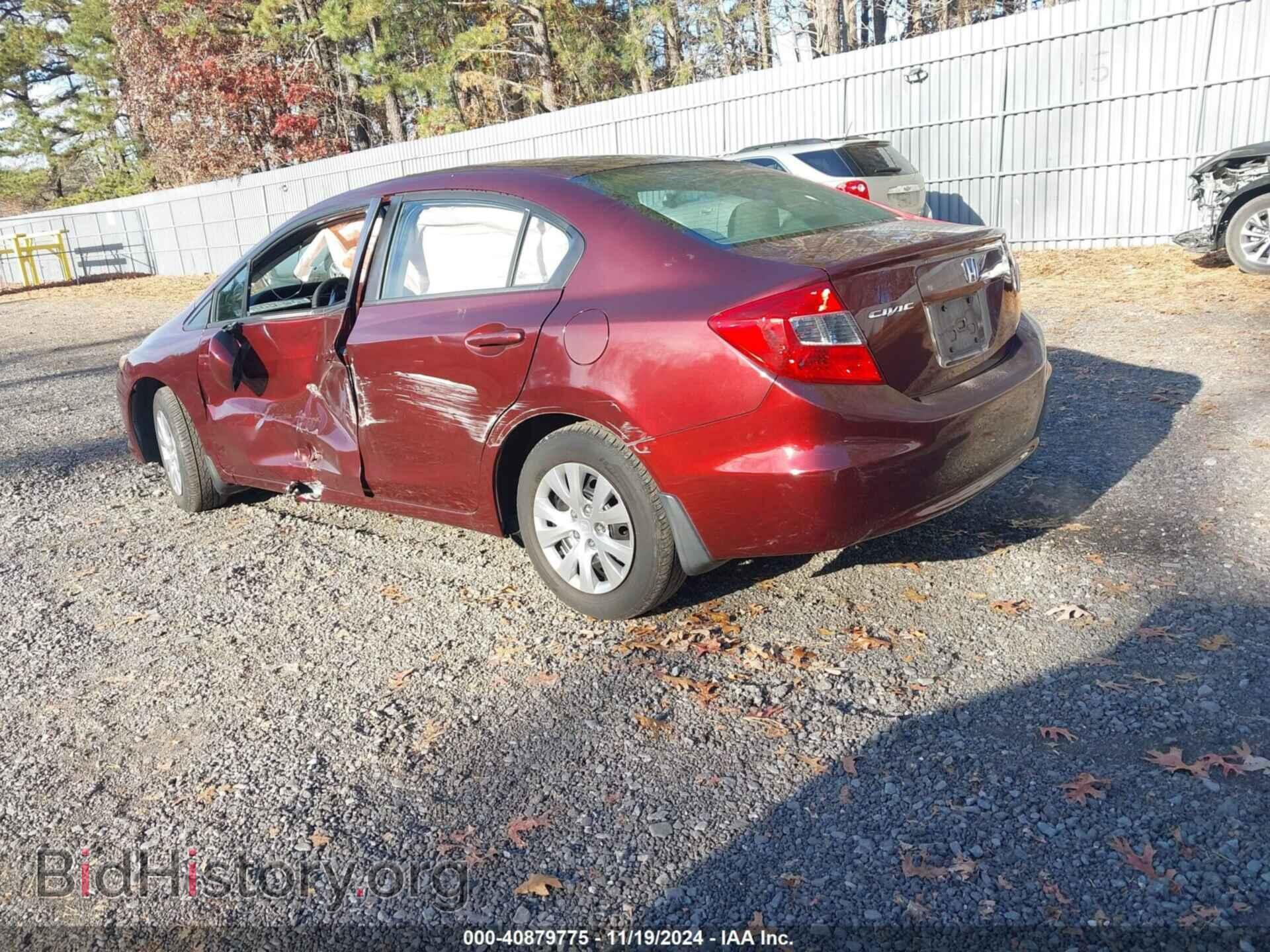2012 HONDA CIVIC - VIN: 19XFB2F54CE363352 - Фото 3