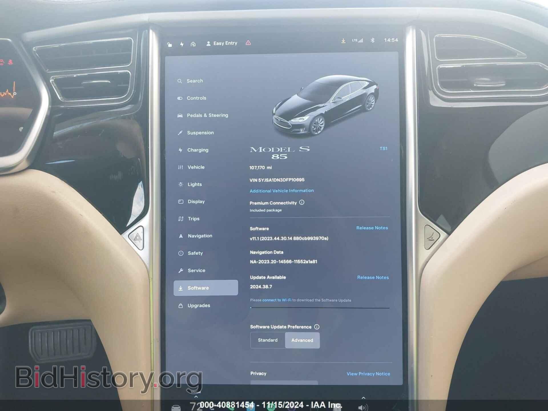 2013 TESLA MODEL S - VIN: 5YJSA1DN3DFP10695 - Фото 7