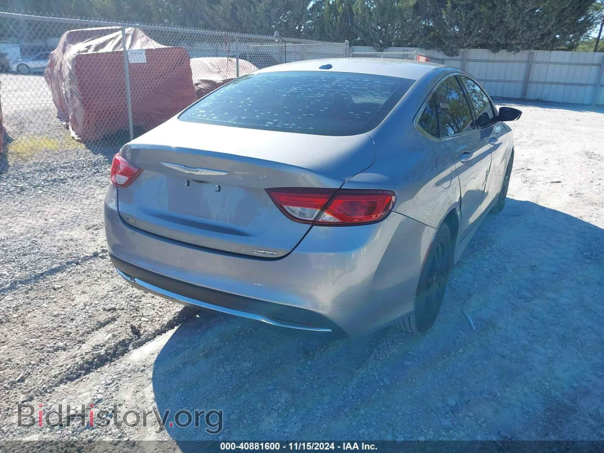 2015 CHRYSLER 200 - VIN: 1C3CCCAB0FN734241 - Фото 4