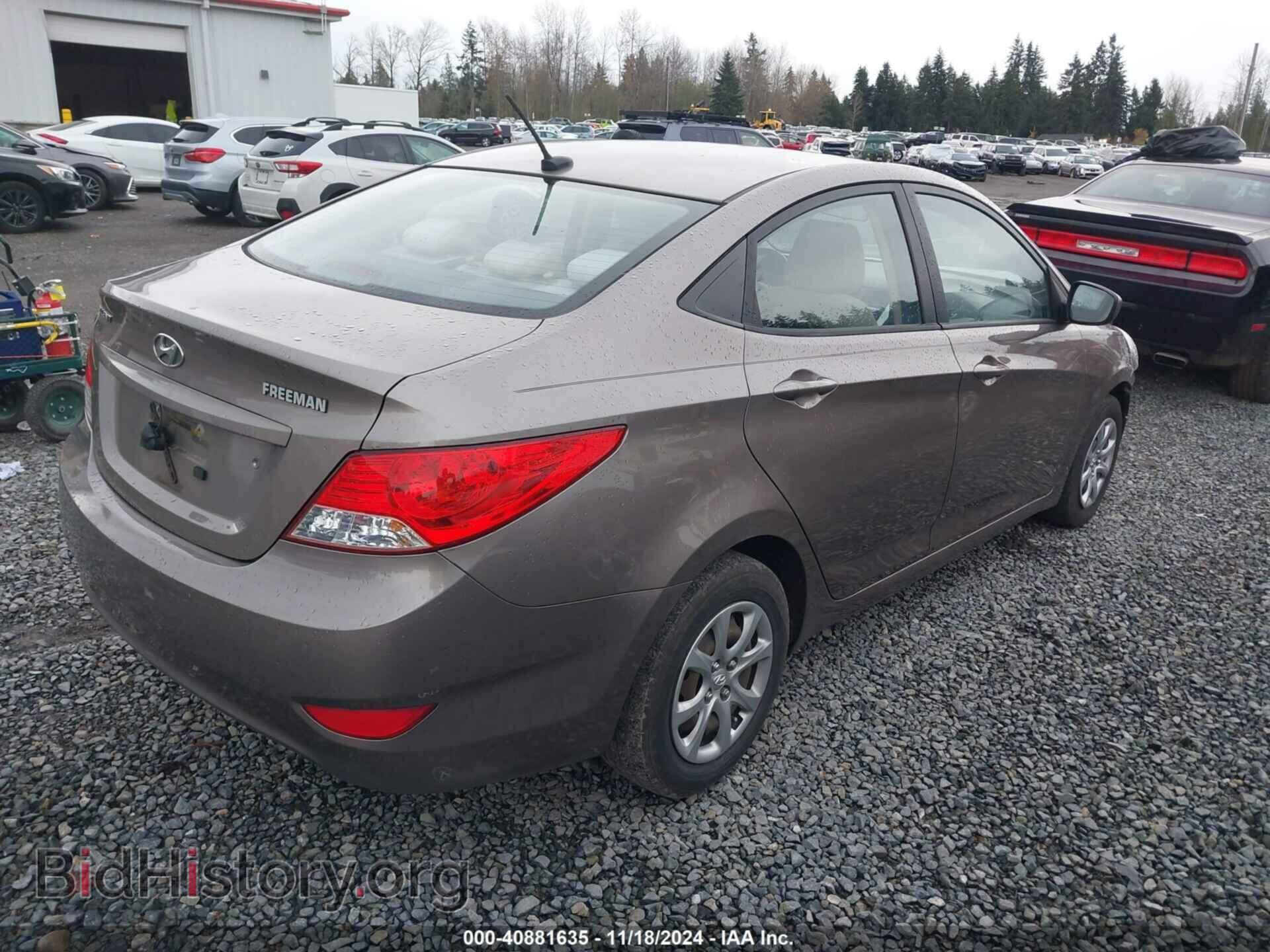 2013 HYUNDAI ACCENT - VIN: KMHCT4AE0DU526421 - Фото 4