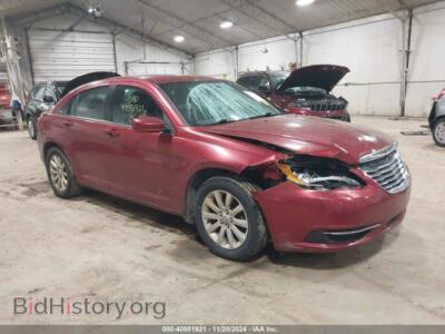 2013 Chrysler 200 Touring, красный — VIN 1C3CCBBB5DN539161, IAAI