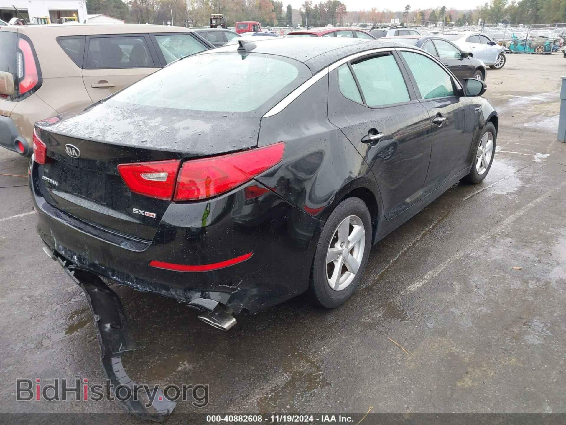 2015 KIA OPTIMA - VIN: 5XXGR4A71FG379394 - Фото 4
