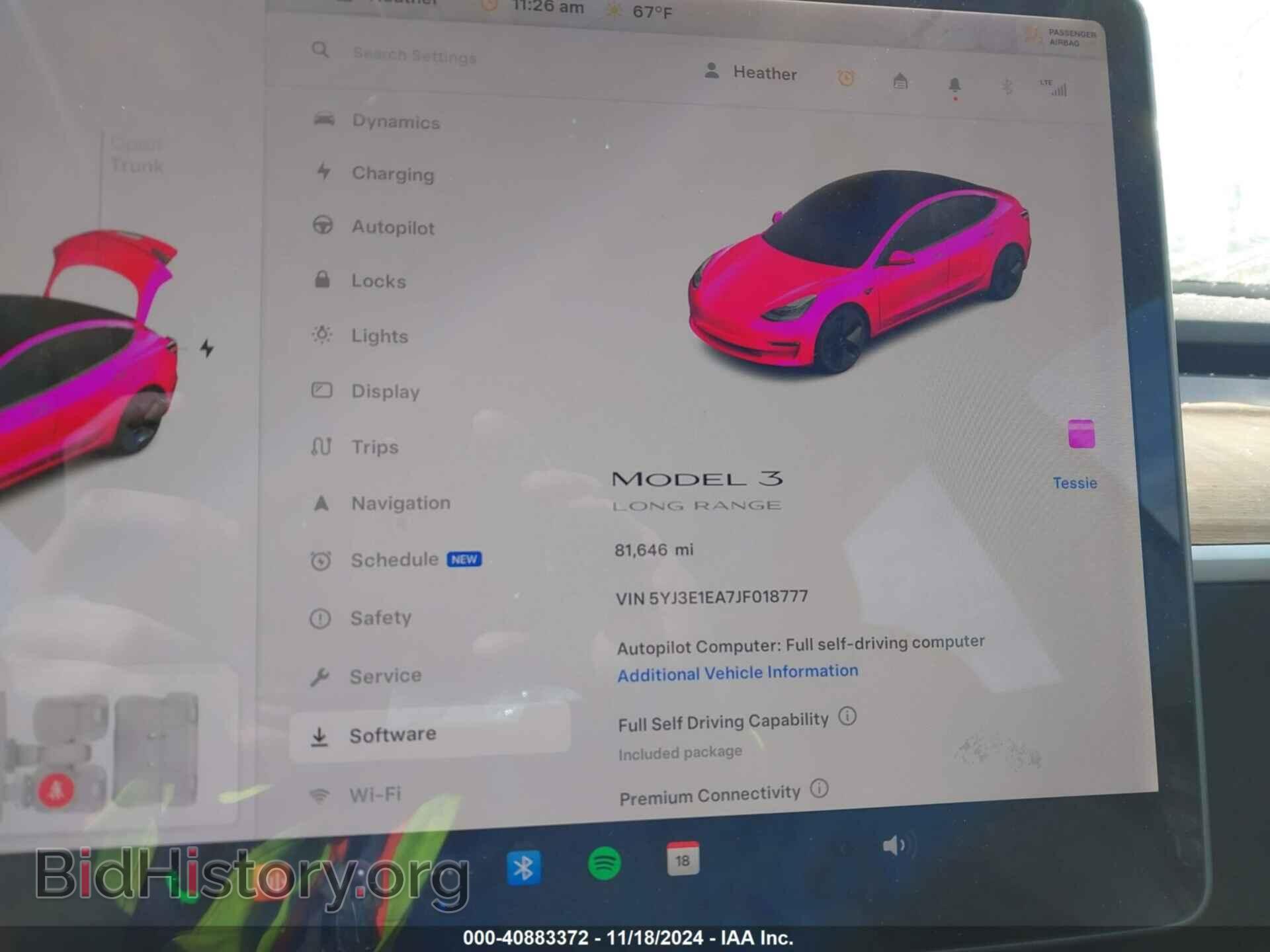 2018 TESLA MODEL 3 - VIN: 5YJ3E1EA7JF018777 - Фото 7