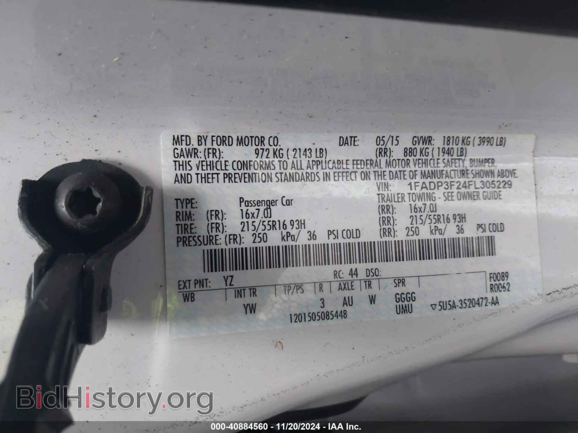 2015 FORD FOCUS - VIN: 1FADP3F24FL305229 - Photo 9