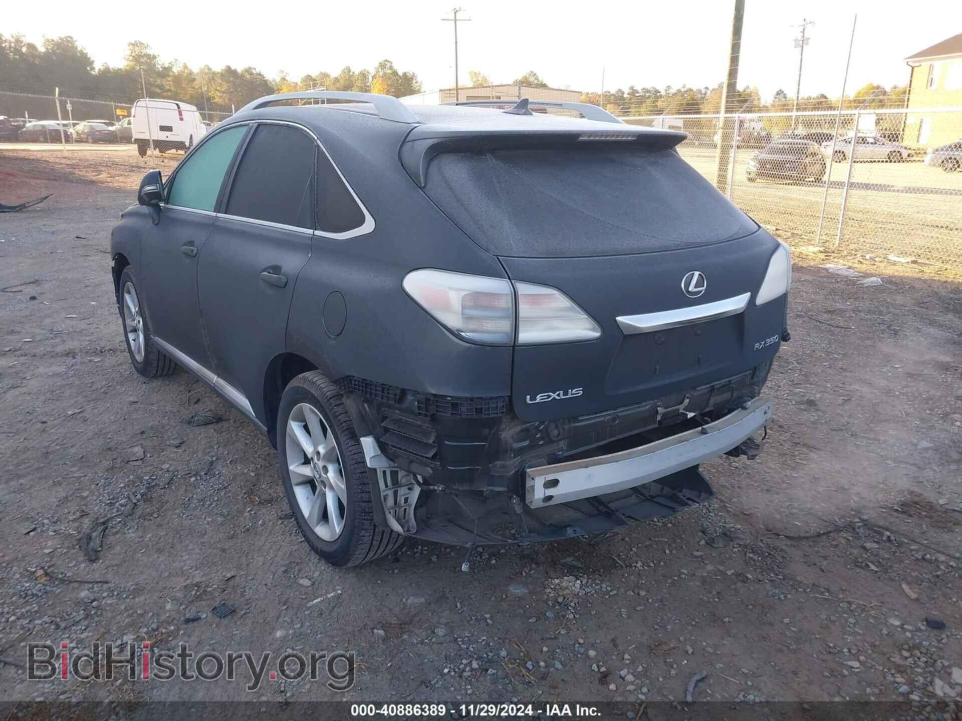 2010 LEXUS RX 350 - VIN: 2T2BK1BA2AC065935 - Фото 3