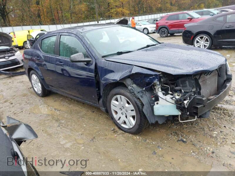 2013 Dodge AVENGER SE V6 (VIN 1C3CDZAG3DN748546) — photo 1 of 19, IAAI, damage: right front
