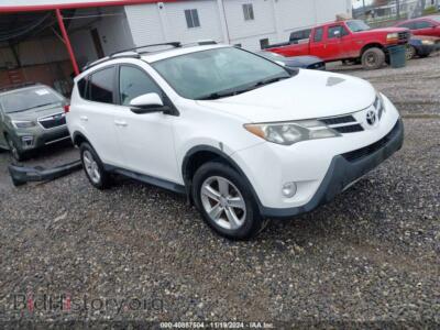 2013 Toyota RAV4 XLE, белый — VIN 2T3RFREV5DW035858, IAAI