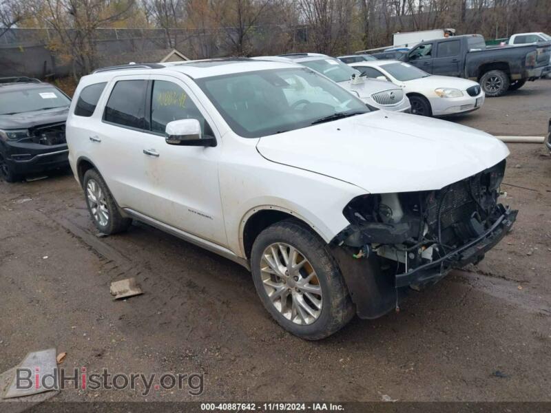 2015 Dodge DURANGO Citadel (VIN 1C4RDJEG5FC114901) — фото 1 из 16, IAAI, повреждение: передняя часть