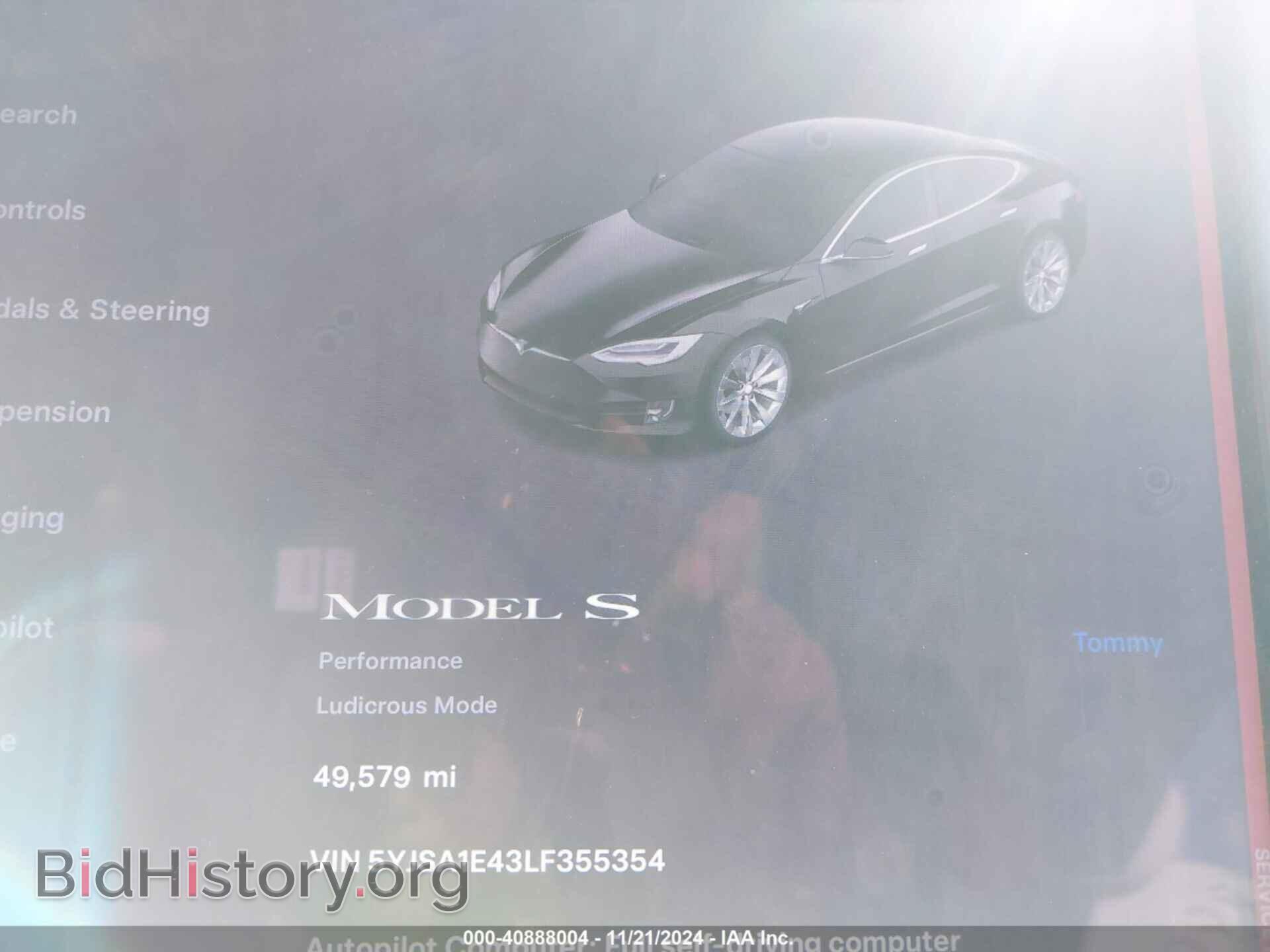 2020 TESLA MODEL S - VIN: 5YJSA1E43LF355354 - Фото 7