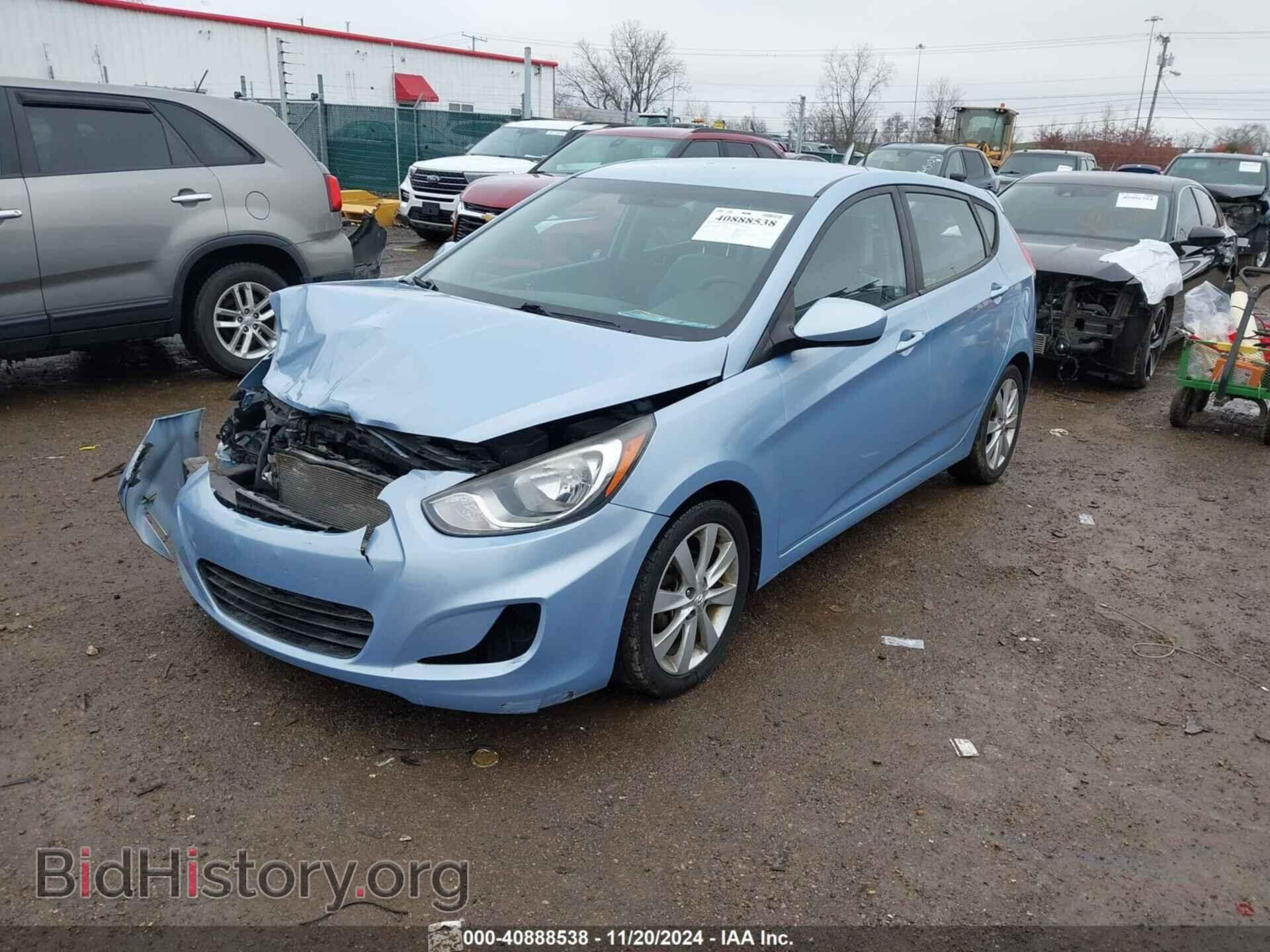 2012 HYUNDAI ACCENT - VIN: KMHCU5AE1CU018086 - Фото 2