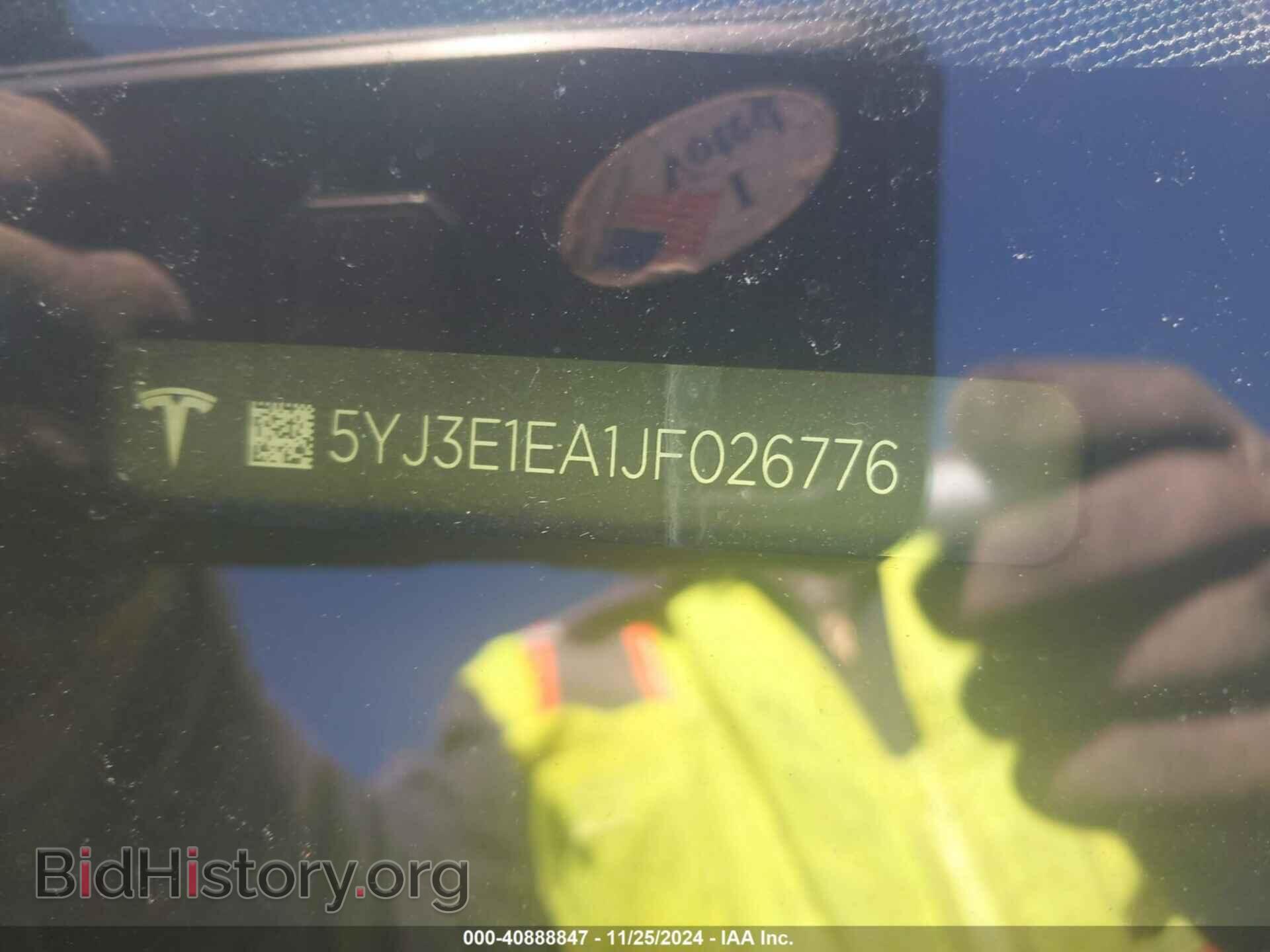 2018 TESLA MODEL 3 - VIN: 5YJ3E1EA1JF026776 - Фото 9