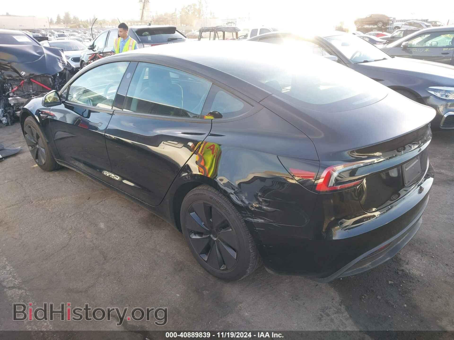2024 TESLA MODEL 3 - VIN: 5YJ3E1EA4RF747945 - Фото 3