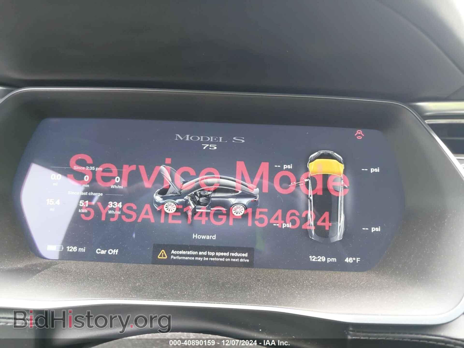 2016 TESLA MODEL S - VIN: 5YJSA1E14GF154624 - Фото 7
