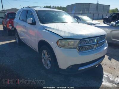 2013 Dodge DURANGO Crew, белый — VIN 1C4RDJDG6DC670441, IAAI