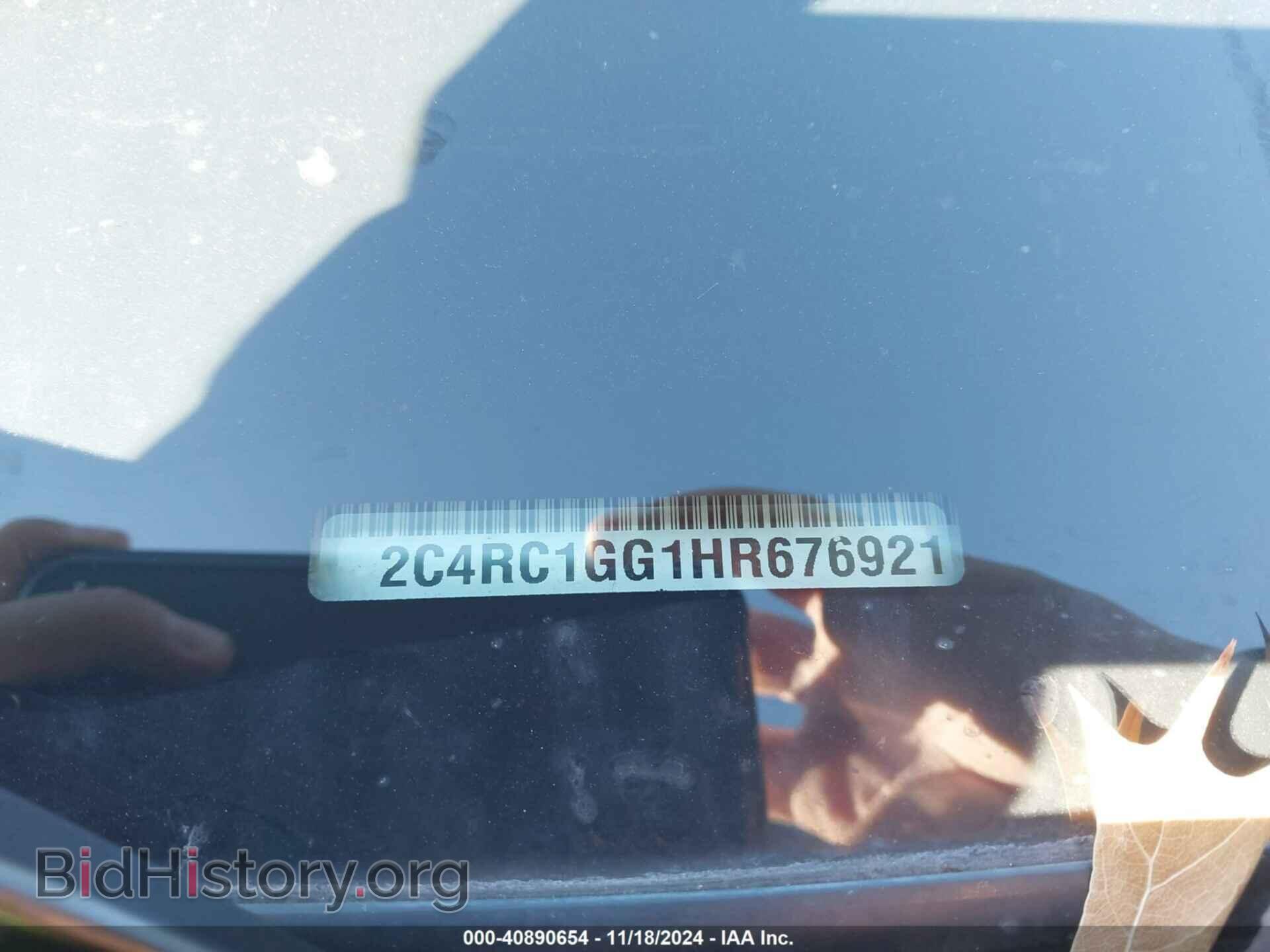 2017 CHRYSLER PACIFICA - VIN: 2C4RC1GG1HR676921 - Фото 9