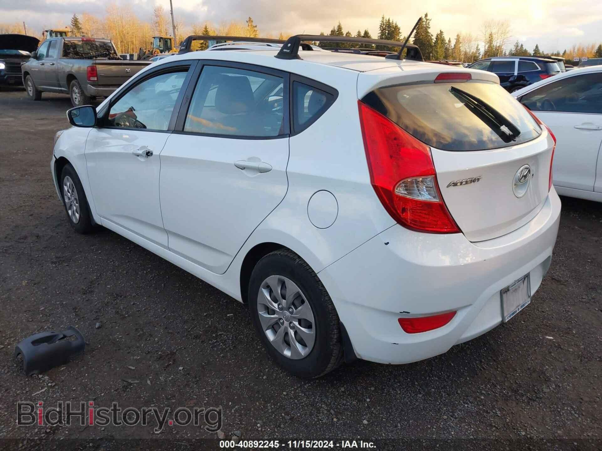 2016 HYUNDAI ACCENT - VIN: KMHCT5AE7GU245761 - Фото 3