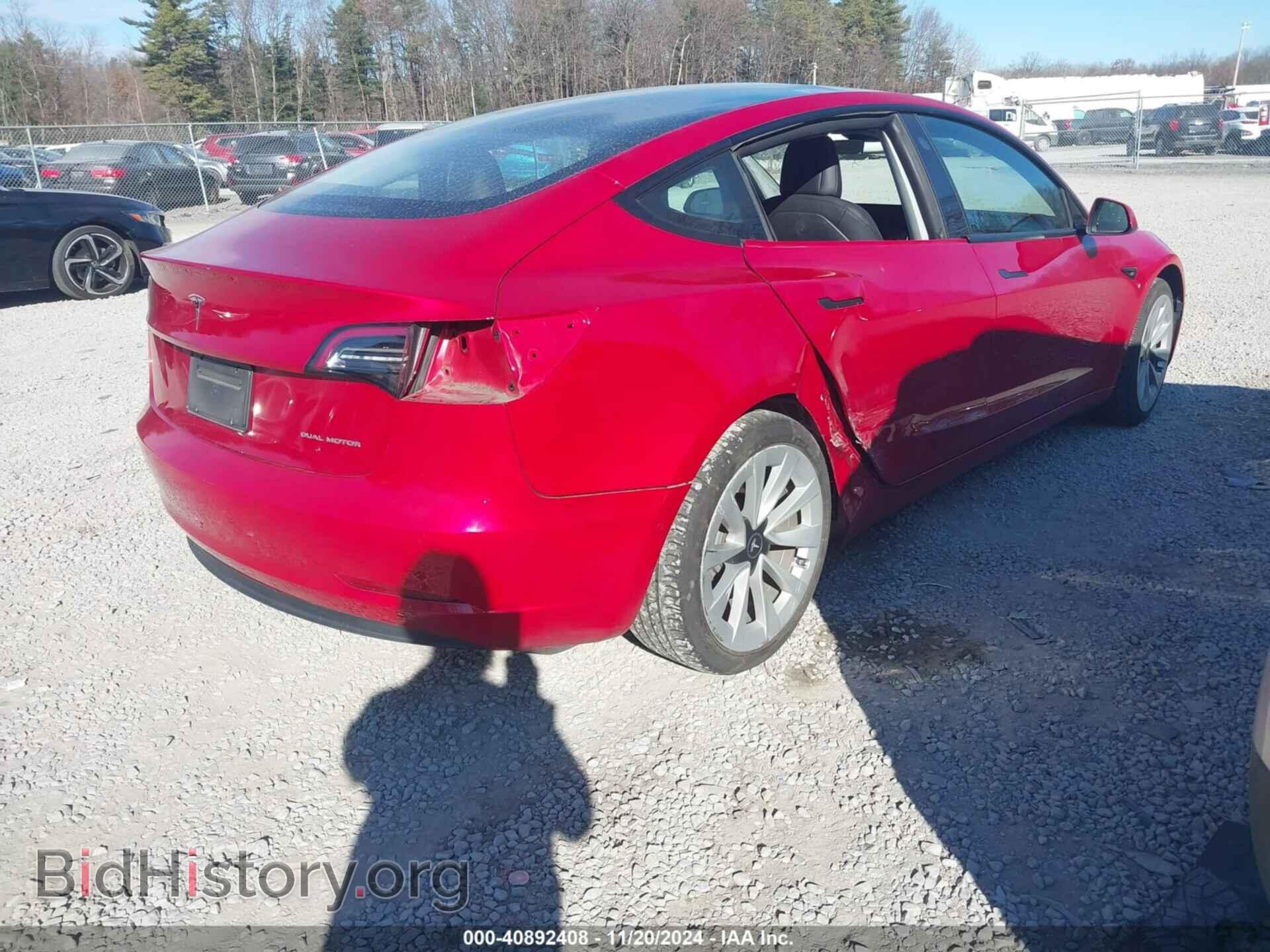 2022 TESLA MODEL 3 - VIN: 5YJ3E1EB3NF187015 - Фото 4